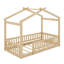 Structure de lit en bois avec clôture-1457319809