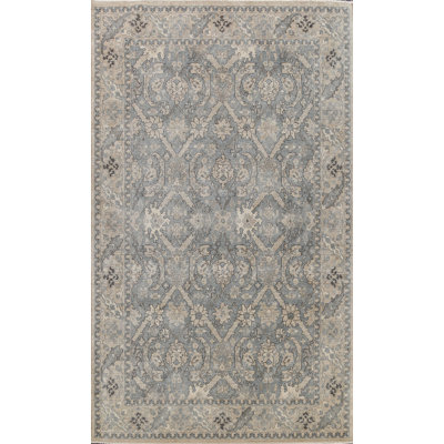 Tapis oriental gris / beige en laine