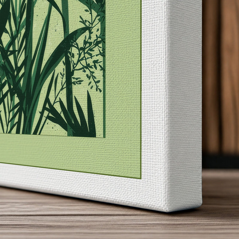 Layered Garden Study Botanical - Wrapped Canvas, 36x24 - 91.4 x 61.0 cm, White Border