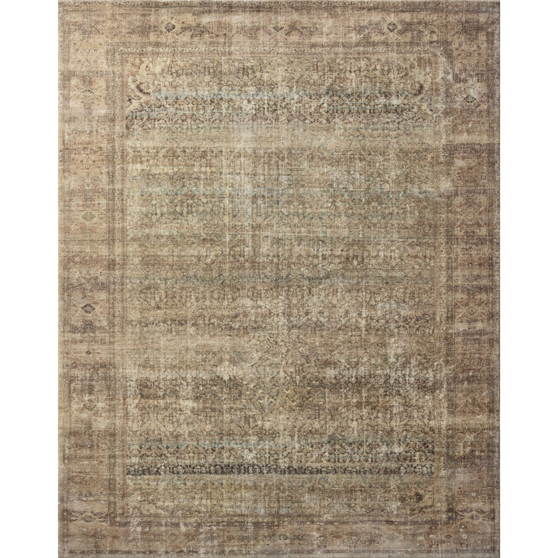 Amber Lewis x Loloi Morgan Lagoon / Clay Tapis Cloudpile, 9 pi 6 po x 13 pi 6 po