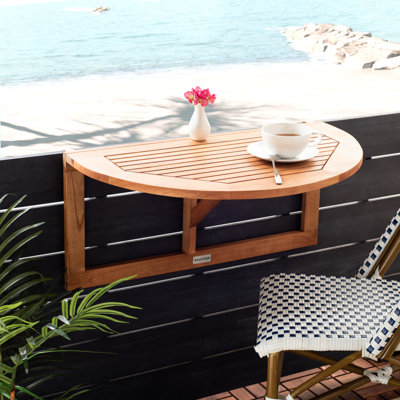 Jaileen Folding Outdoor Balcony Table , 27.6'' in. W 16.5'' in. D
