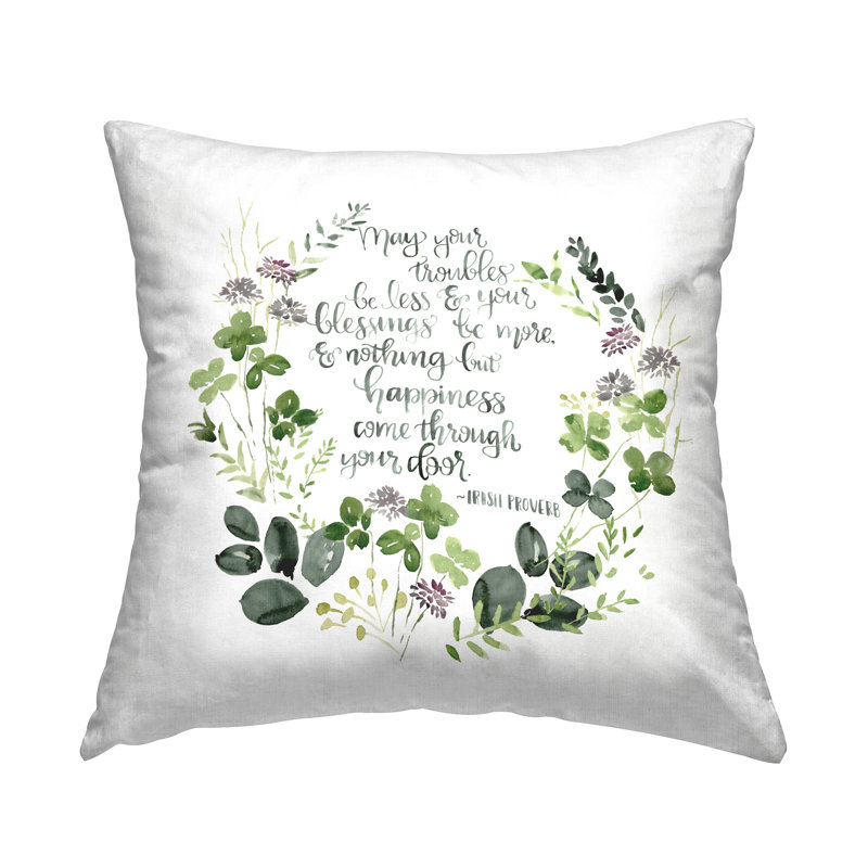Conception de coussin décoratif Trou Bears Irish Proverb