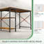 Bureau d'ordinateur en bois manufacturé en L Ciupan avec prise de courant-974792823-974792819