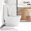 Siège de toilette électrique allongé COSY avec télécommande, siège chauffant, séchoir à air chaud, contrôle de la température et de la pression de l'eau, veilleuse