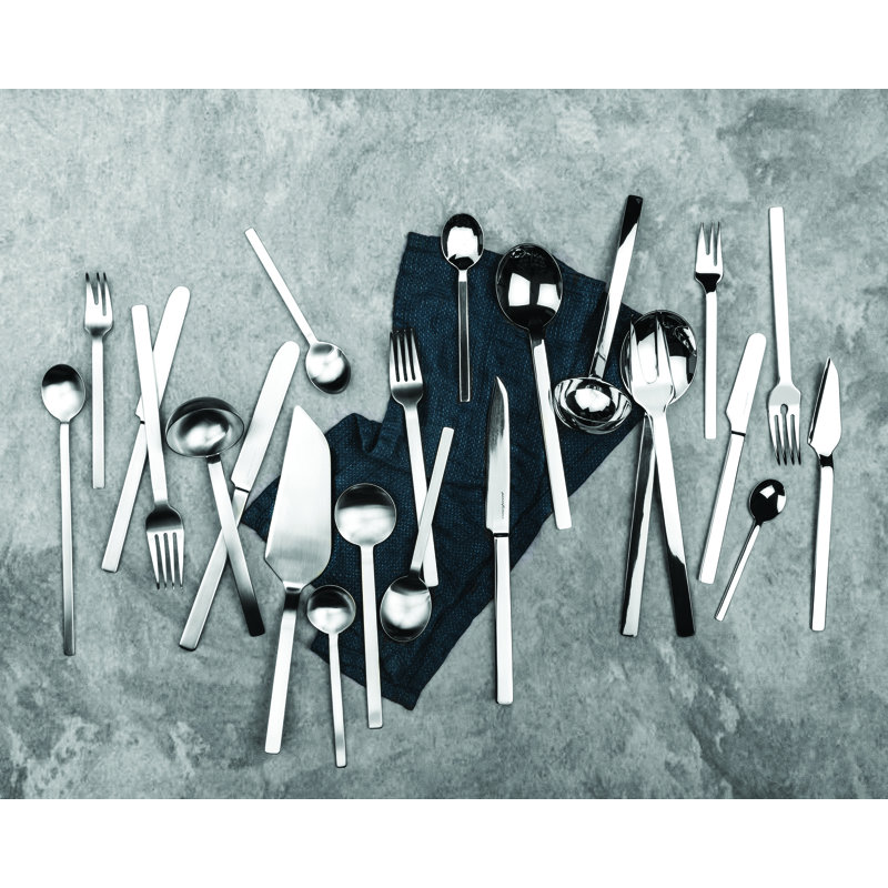 MEPRA Stile By Pininfarina Stainless Steel Flatware Set, Ice Champagne