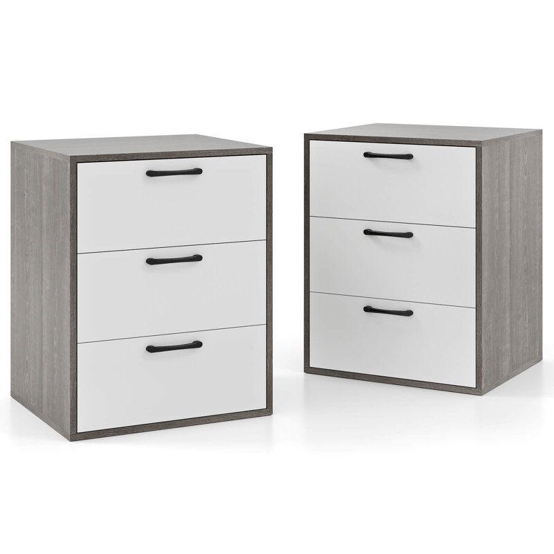 Commode 2 tiroirs avec commode 2 tiroirs 2 pièces