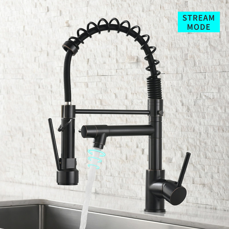 FLG Pull Down Kitchen Faucet, Oil Rubbed