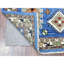 Tapis oriental 3 po x 7 po x 5 po x 4 po bleu clair tissé à la main Ersari avec de grands éléments, teinture naturelle, velours doux et luxuriant, tapis oriental 355E8A78F0FF410796B1234A741FBE64