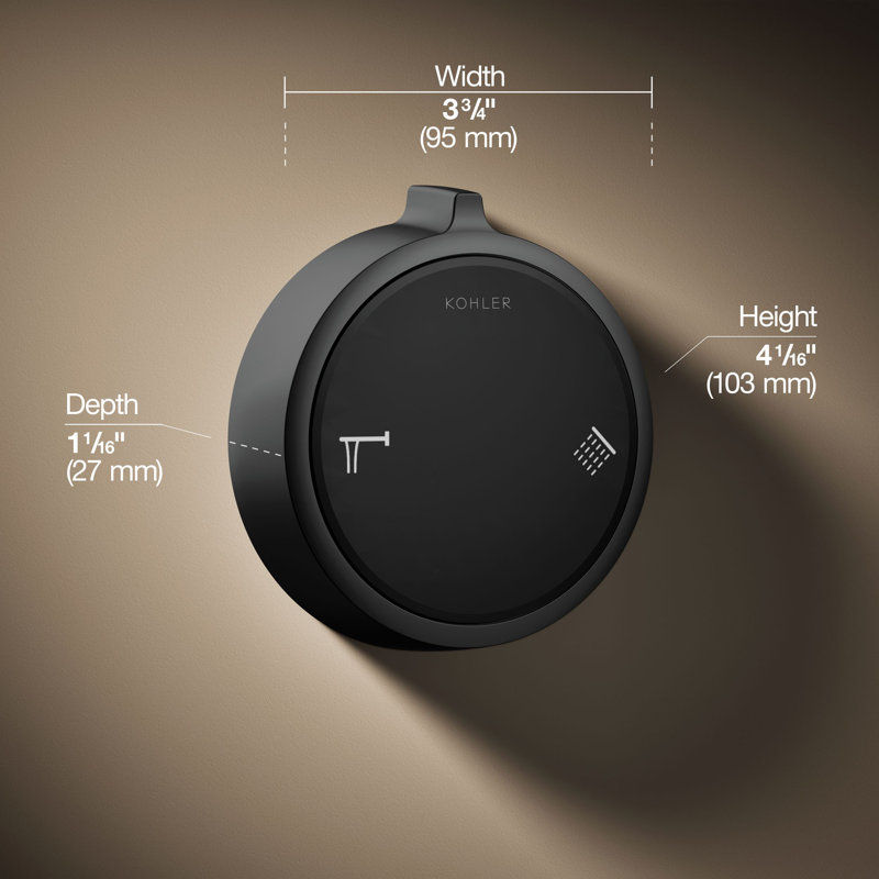 Anthem Duo Two-Outlet Bath/Shower Digital Control, Matte Black