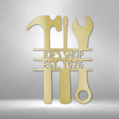 Personalized The Garage Steel Sign Steel Art Wall Metal Decor