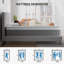 Matelas hybride à gel moyen 8 po / 10 po / 12 po, à ressorts dans une boîte, certifié OEKO-TEX®-115200951-115200948