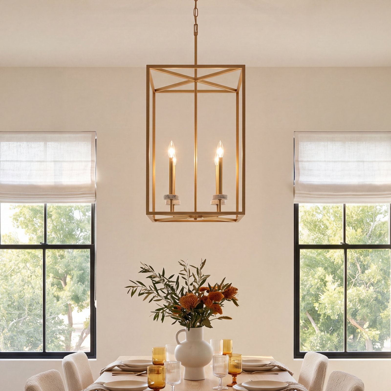 Perth 4 - Light Dimmable Chandelier