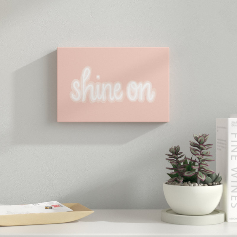 You Glow II by Grace Popp - Typography Print, Wrapped Canvas, 20cm H x 30cm W