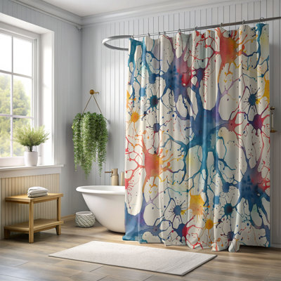 Boole Abstract Shower Curtain