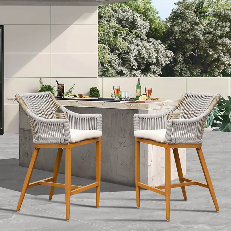 Outdoor Bar Stools Set with Advanced Features for Ultimate Comfort and Durability