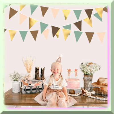 Baby Shower Decor Kit 136pcs Green Gold Balloon Boxes
