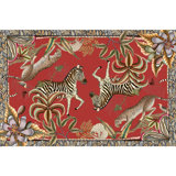 Tablecloth - Pangolin Park - Royal Red - Large - Cotton