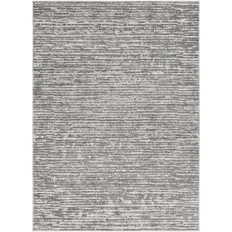 Greyleigh Connie Gray Area Rug, Size: Rectangle 11' x 15