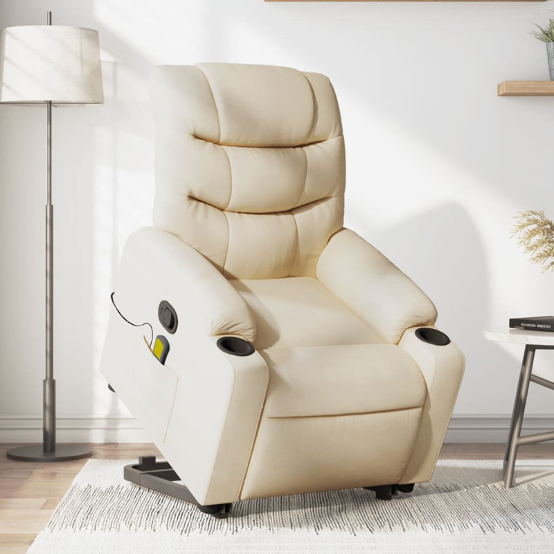 Tissu de fauteuil inclinable de massage Latitude Run®, Polyester crème, Manual