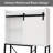 Over The Toilet Storage Cabinet With Sliding Barn Door, Bathroom Shelves Over Toilet Storage Featuring Adjustable Shelves And Side Storage Rack For Compact Bathrooms Use White