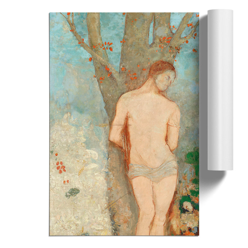 Saint Sebastian by Odilon Redon - No Frame Painting, 30cm H x 21cm W x 0.1cm D