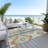 Machine Washable Indoor/Outdoor Chantille ACN1015 Ivory Rug-687053093