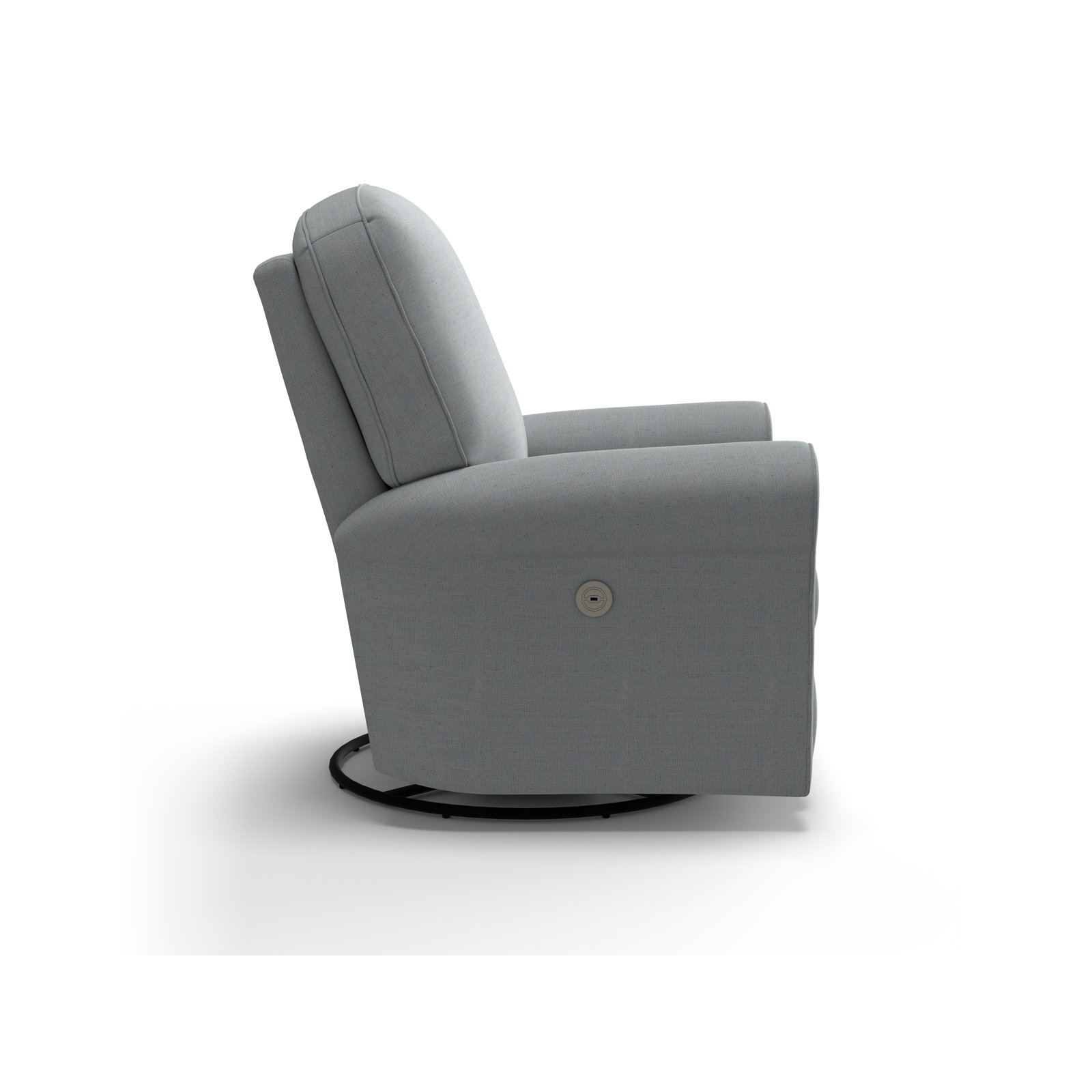 Anastasia Upholstered Swivel Reclining Glider, Nomad Oxford Crypton