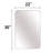 Eitzen Rectangle Wall Mirror High-Strength Tempered Glass and  Stainless Steels Framed Wall Mirror Accent Mirror-216028328-231624581