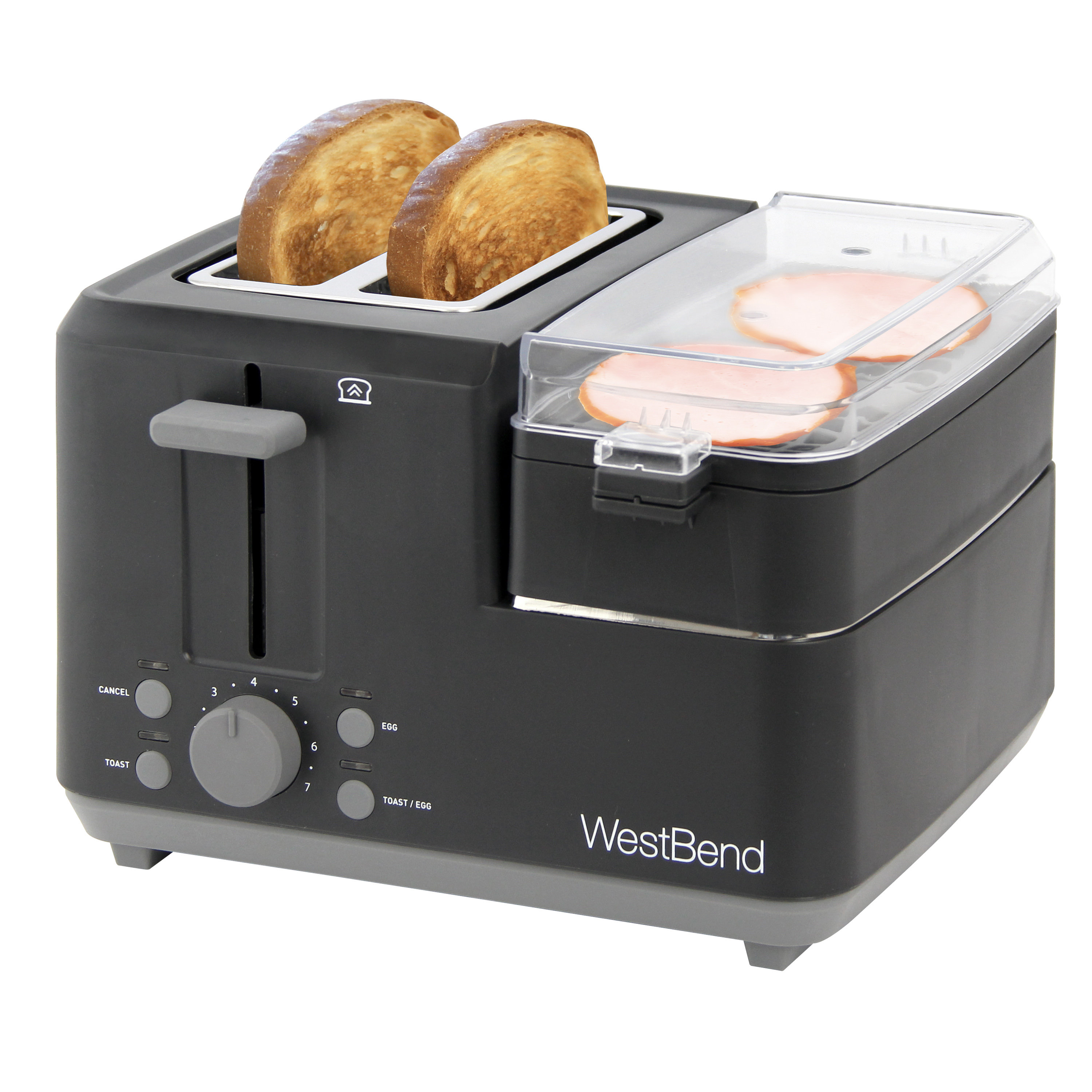 3 in 1 Breakfast Station, Electric Retro Breakfast Machine w/Non-stick  Frying Pan, Household Mini Bread Toaster Sandwich Maker w/Boiling Pot and  Food