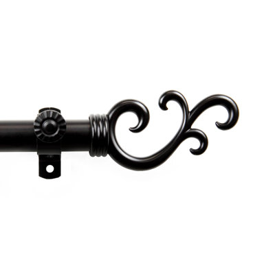 Verlyn Adjustable Bay Window Single Curtain Rod