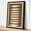 Seven Silvery Fish Botanical - Wrapped Canvas-1387976910-1387977015
