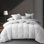 Couette en duvet de qualité hôtelière toutes saisons, compartiments cloisonnés, housse en coton