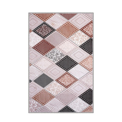 Tapis d'entrée antibactérien, 31,5 po x 59,1 po | 100% polyester, hauteur des poils de 0,4 po, envers en feutre de PVC antidérapant | Lavable à la machine, impression numérique 3D | Durable et élégant pour le vestibule, le salon ou la chambre à coucher