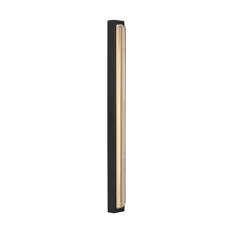 Bloccare 1 - Light LED Vanity Light, 17.9" H x 1.5" W x 1.4" D, Nightshade Black