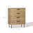 Mid-Century Modern Wave 4-Drawer 31.5-Inch Wide Accent Chest
