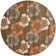 Charlotte Blossom Hand Hooked Wool/Cotton/Latex Floral Rug in Brown