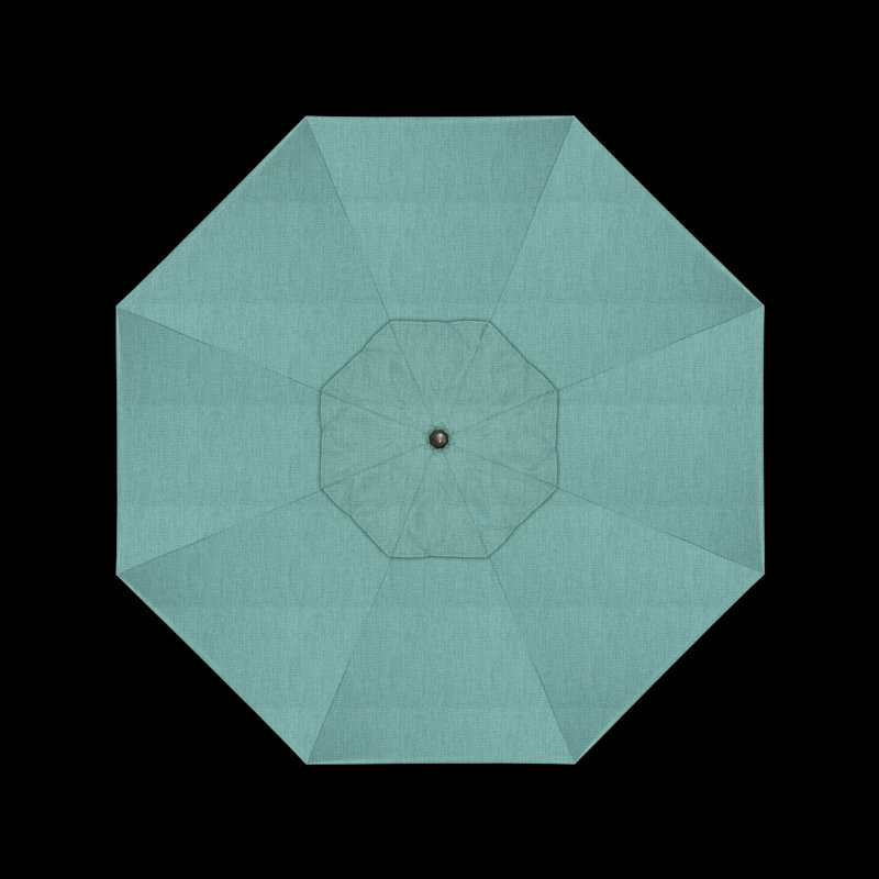 Parasol 9 pi Mira Sunbrella® Mira, Tissage uni Sunbrella® palette brume