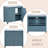 36'' Single Bathroom Vanity with Ceramic Top-1672477095