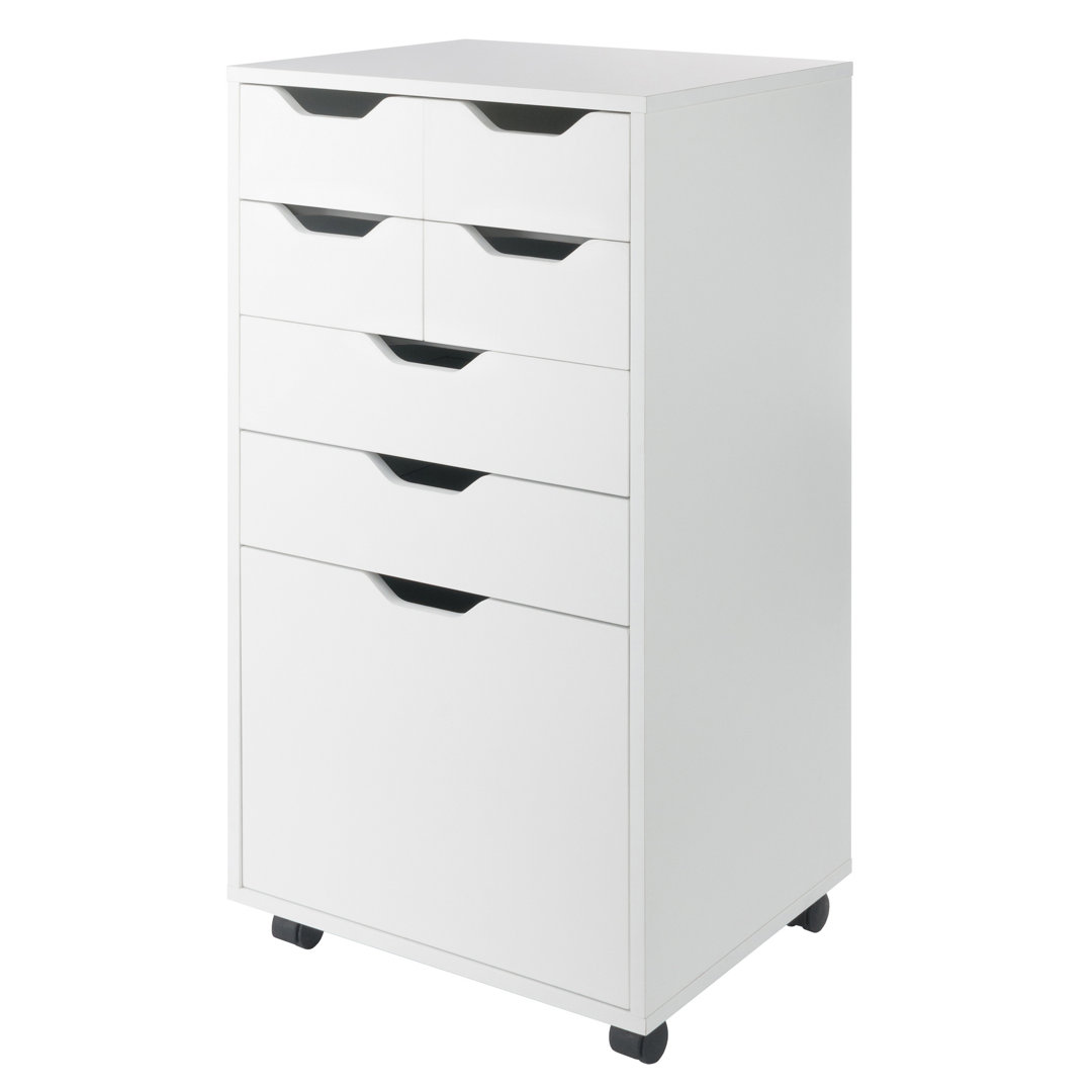 Halifax Bins & Drawers Multi-storage Tall Mobile Cabinet Winsome 