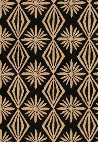 Janelle Style Wool Geometric Indoor Rug, Rectangle 2' x 3'