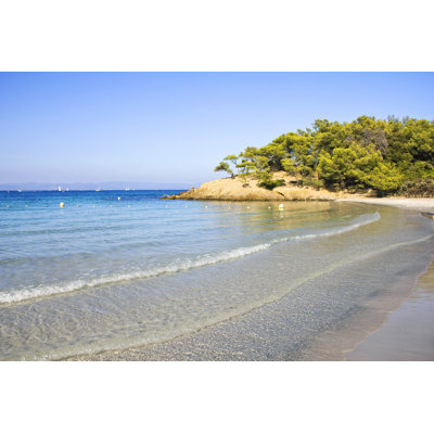 Beach in Porquerolles 1 Piece Wrapped Canvas Wall Art