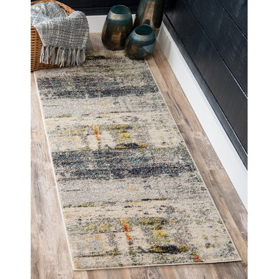 Keimar Washable Abstract Indoor Rug