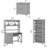 Veda Piece Writing Desk Office Set-63353601