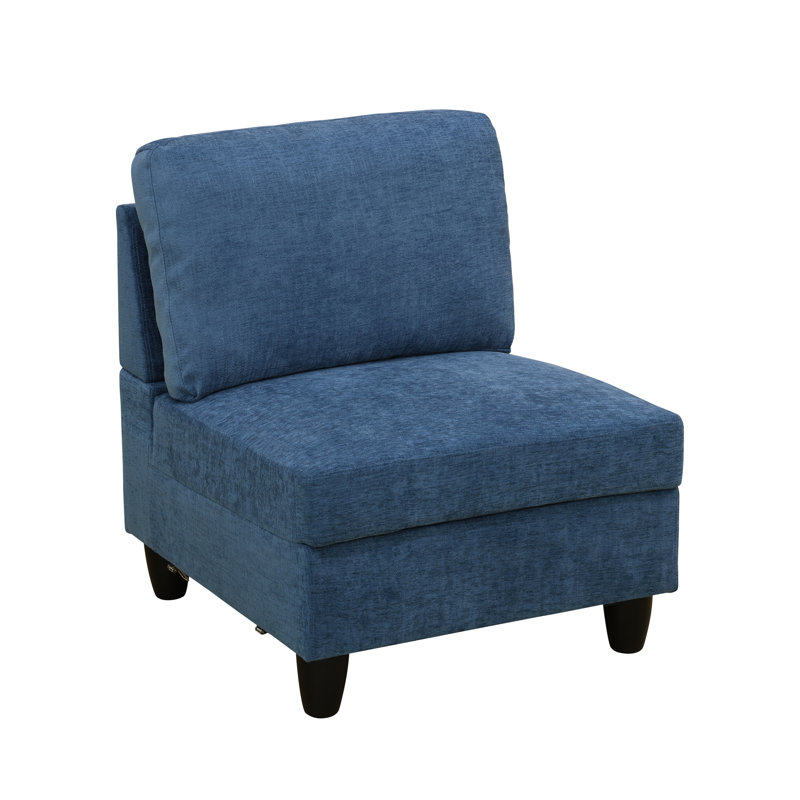 Trefann Upholstered Accent Chair, Light Gray Fabric