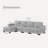 5 - Piece Sectional Sofa With Ottoman-88887279