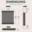 Uxbridge Horizontal Traditional Colosseum Radiator-40191185-40191188