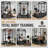 Multi-Function Squat Rack with Cable Crossover System, Power Rack with LAT Pull Down, Pull-Up Bar, Dip Bars, Weight Bench, 260 LB Bumper Plates, 7 FT Olympic Bar & Training Attachments