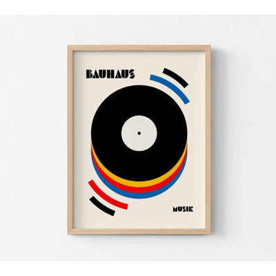 Abstract Vinyl Record Print – Modernist Graphic Design – Minimalist Music Poster