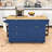 Adda Rustic Storage Kitchen Island Set with Expandable Drop-Leaf Tabletop and 2 Stools-1781461231