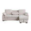 Canapé-lit modulaire réversible en tissu chenille l 91 po Marcello